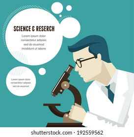 Research, Bio Technology and Science, Chemical laboratory infographic