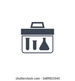 Icono de glifo vectorial relacionado con la muestra de informe. Aislado sobre fondo blanco. Ilustración vectorial.