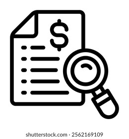 Research Business Icon Line Logo