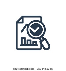 Research for Case Study Vector Icon