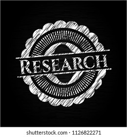 Research chalk emblem