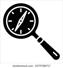 Research Compass Icon Element For Design