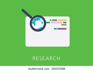 research concept flat icon