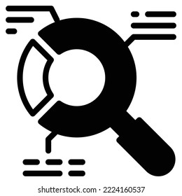 ilustración vectorial de icono de datos de investigación. educación. tecnología