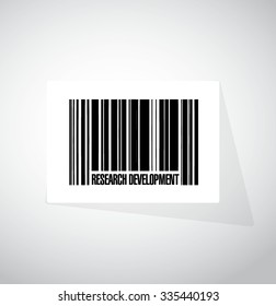 research development barcode sign concept illustration design icon graphic