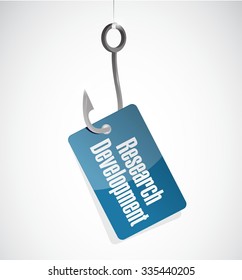 research development hook sign concept illustration design icon graphic