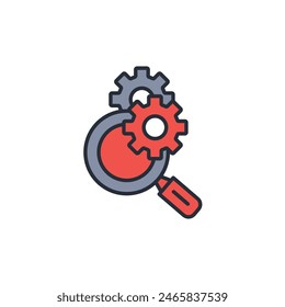 research and development icon. vector.Editable stroke.linear style sign for use web design,logo.Symbol illustration.
