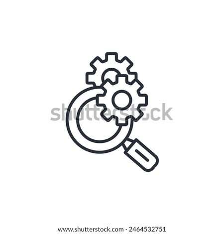 research and development icon. vector.Editable stroke.linear style sign for use web design,logo.Symbol illustration.