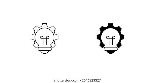 Icono de conjunto de investigación y desarrollo con fondo blanco Vector Ilustración de stock