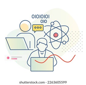 Research and Development Team - Stock Illustration as EPS 10 File
