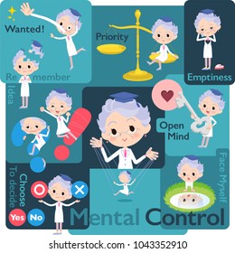 Research Doctor old women_Mental & volition