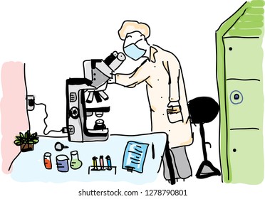 Research drawings of small objects