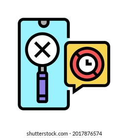 research ephemeral color icon vector. research ephemeral sign. isolated symbol illustration