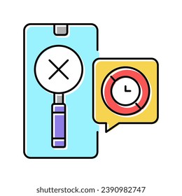 research ephemeral color icon vector. research ephemeral sign. isolated symbol illustration