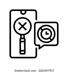 research ephemeral line icon vector. research ephemeral sign. isolated contour symbol black illustration