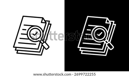 Research Evidence White Icon Set Design