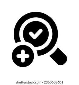 icono de glifo de investigación. icono vector para tu sitio web, móvil, presentación y diseño de logotipo.