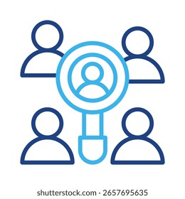Research Group Icon Element For Design