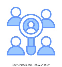 Research Group Icon Element For Design