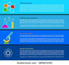 Research and healthcare vector theme