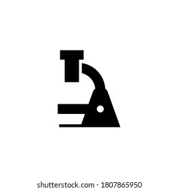 Icono de investigación en glifo plano negro, estilo relleno aislado en fondo blanco