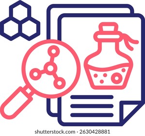 Research Icon Color Vector Illustration