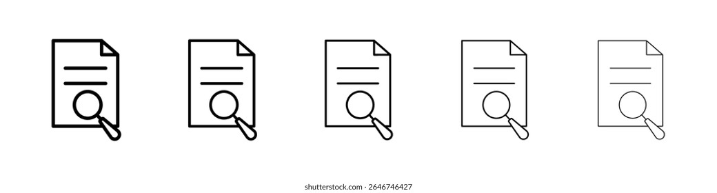 Research icon concept. graphic design, logo, Web, UI.