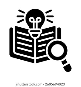 Research Icon Element for Design