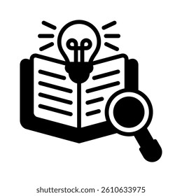 Research Icon Element for Design