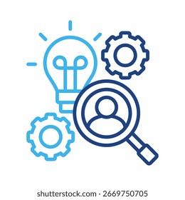 Research Icon Element For Design