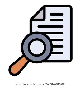 Elemento de icono de investigación para el diseño