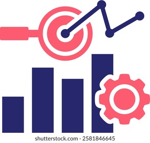 Research Icon Fill Vector Illustration