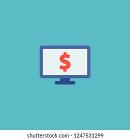 Research icon flat element. Vector illustration of research icon flat isolated on clean background for your web mobile app logo design.