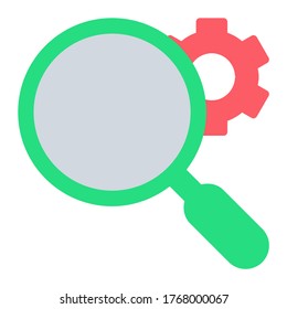 Research. icon with flat style and perfect pixels. Suitable for website design, logos, applications and UI.