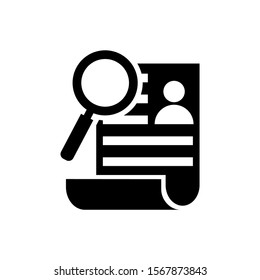 research icon isolated sign symbol vector illustration - high quality black style vector icons

