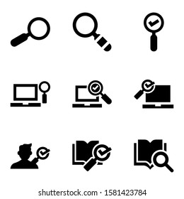 research icon isolated sign symbol vector illustration - Collection of high quality black style vector icons
