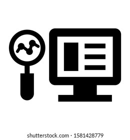 research icon isolated sign symbol vector illustration - high quality black style vector icons
