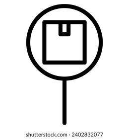 research icon line outline vector sign symbol graphic illustration
