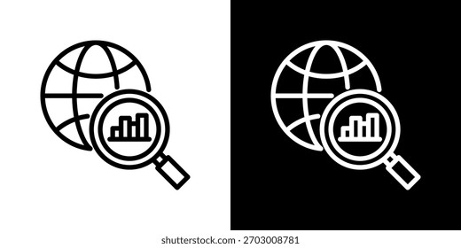 Research Icon Line Style Vector Illustration.