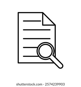 Research icon linear logo isolated