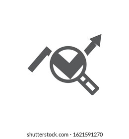 Research icon on white background