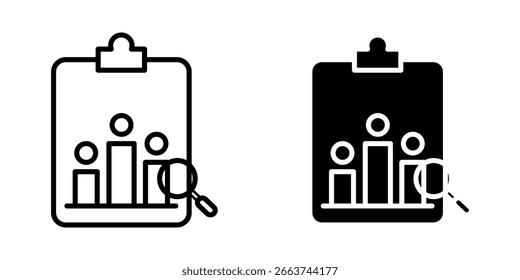 Research icon on white background