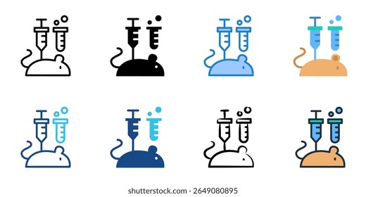 Research icon set multiple style collection 
