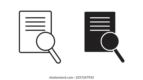 Research Icon set. vector illustration set