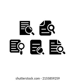 Research Icon Set Vector Symbol Design Illustration