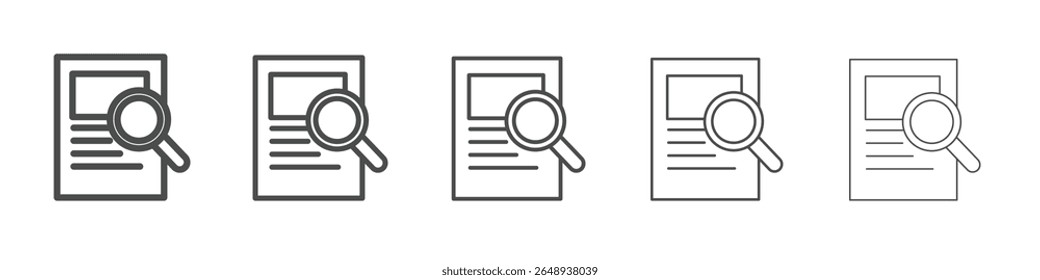 Icono de investigación Signo de Vector aislado simple