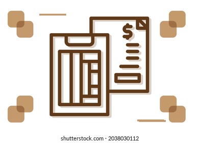Research icon symbol sign from modern data analytics for mobile concept and web apps design. Business and statistics related vector line icons. 