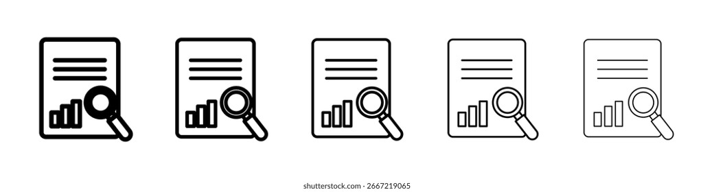 Icono de investigación colección de Vector. EPS 10
