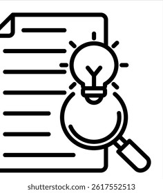 research icon vector concept illustration