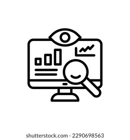 Research icon in vector. Illustration